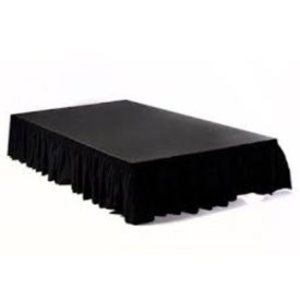 black stage skirting