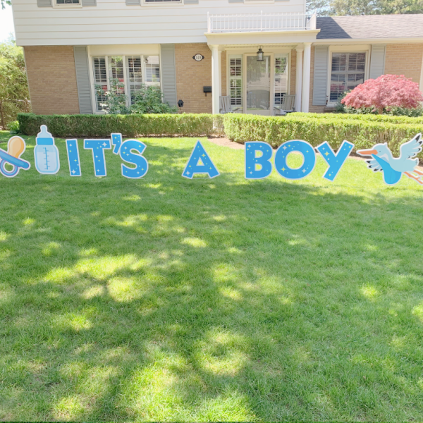 it's a boy lawn sign it's a boy lawn sign